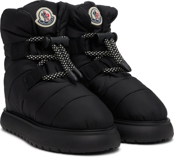 Moncler Black Gaia Pull Snow Boots - Image 4