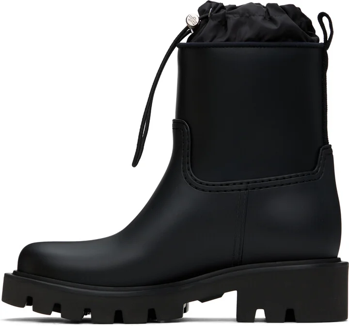 Moncler Black Kickstream Rain Boots - Image 3
