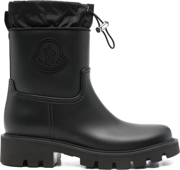 Moncler Black 'Kickstream' Rain Boots