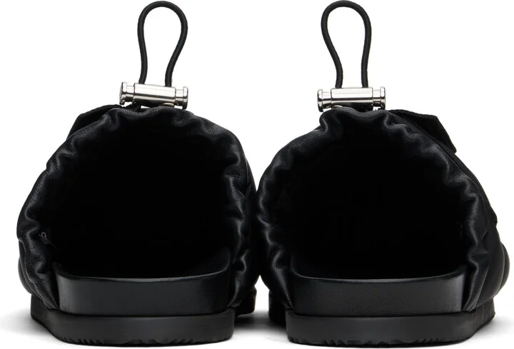 Moncler Black 'Mon Pocket' Slippers - Image 2