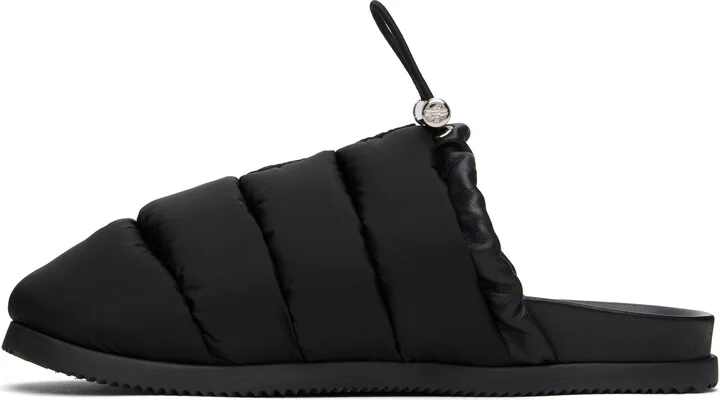Moncler Black 'Mon Pocket' Slippers - Image 3