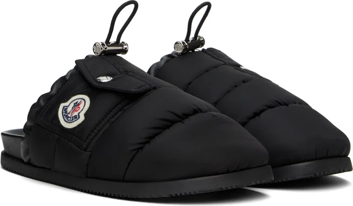 Moncler Black 'Mon Pocket' Slippers - Image 4