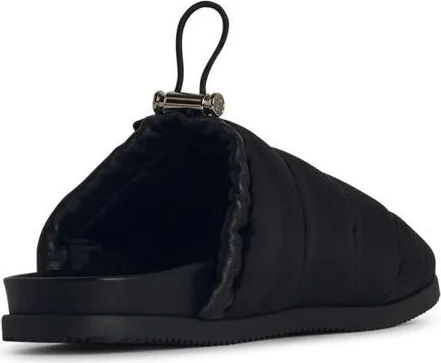 Moncler Black Nylon Slippers - Image 3