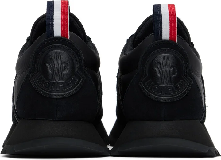Moncler Black Pacey Nylon & Suede Sneakers - Image 2