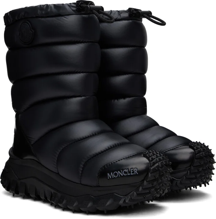 Moncler Black Trailgrip Après High Boots - Image 4