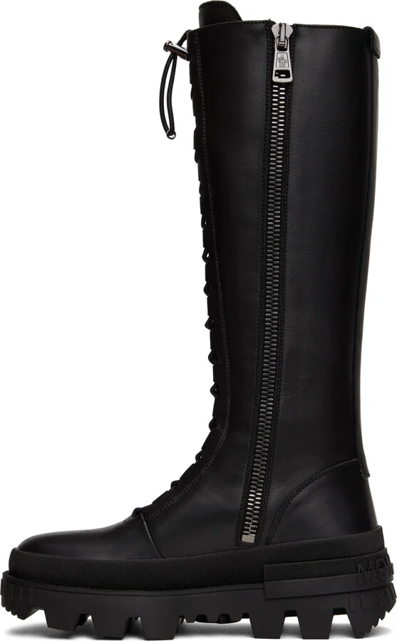 Moncler Black Vail Tall Boots - Image 3