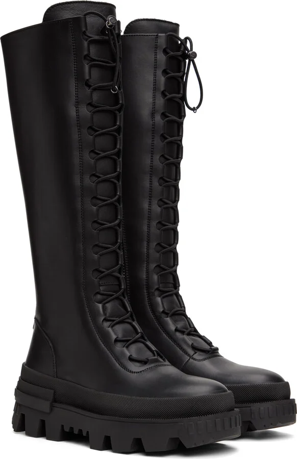 Moncler Black Vail Tall Boots - Image 4