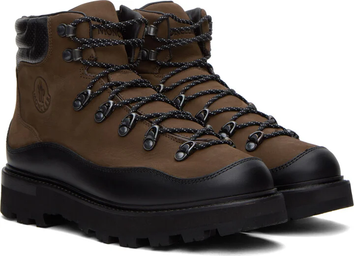 Moncler Brown & Black Peka Trek Hiking Boots - Image 4