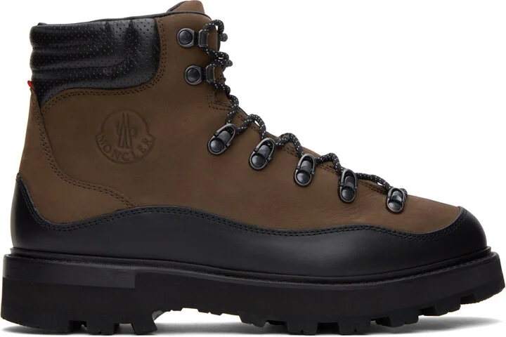 Moncler Brown & Black Peka Trek Hiking Boots