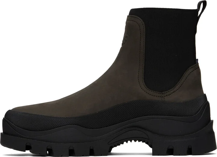 Moncler Brown Larue Chelsea Boots - Image 3