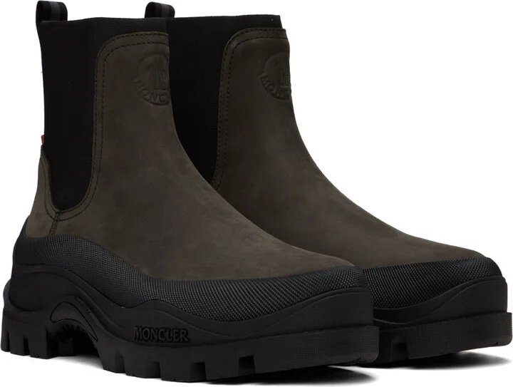 Moncler Brown Larue Chelsea Boots - Image 4