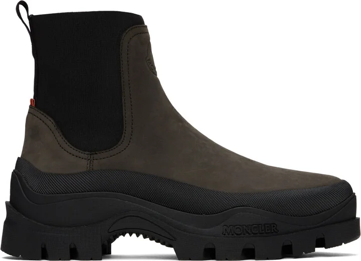 Moncler Brown Larue Chelsea Boots