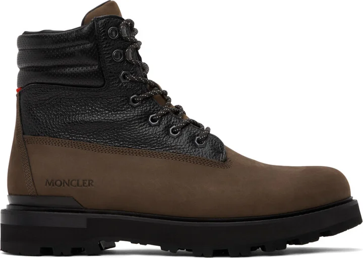 Moncler Brown Peka Boots