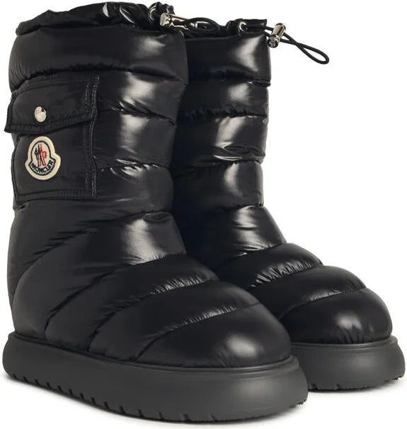 Moncler 'Gaia' Black Polyamide Ankle Boots - Image 2