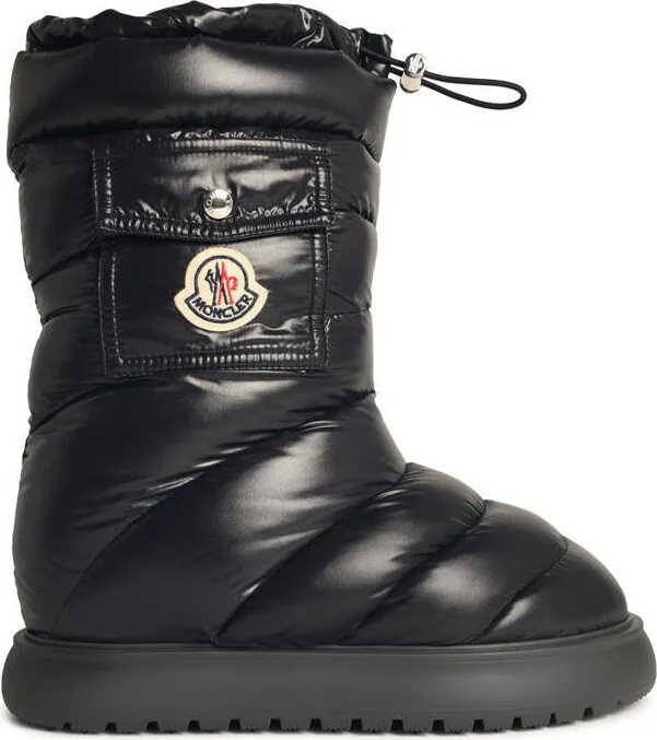 Moncler 'Gaia' Black Polyamide Ankle Boots