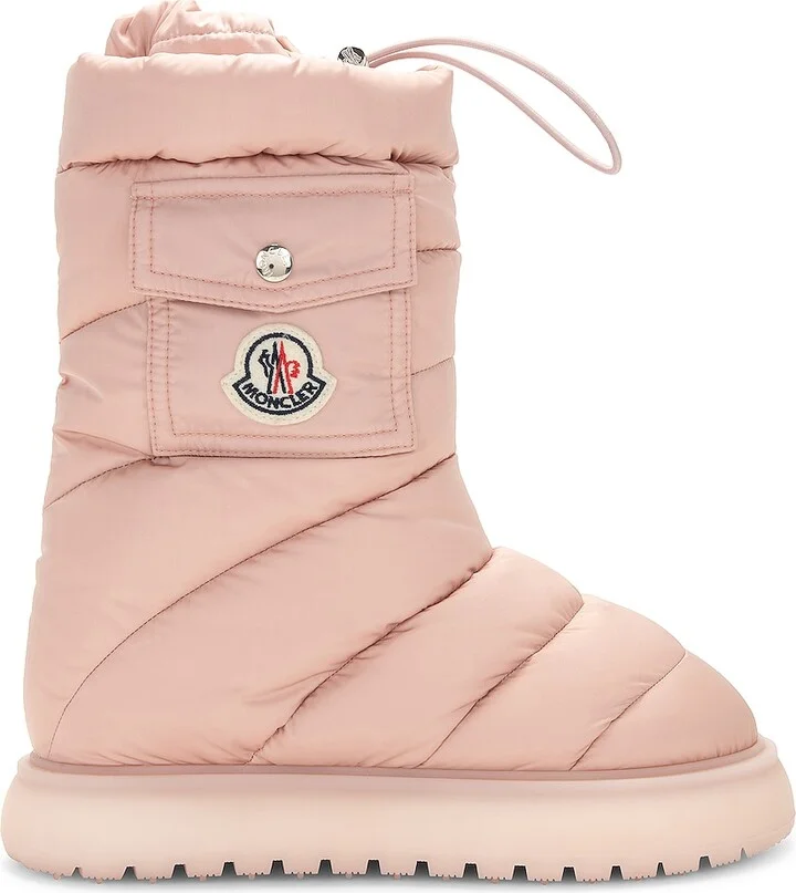 Moncler Gaia Pocket Mid Snow Boot in Pink