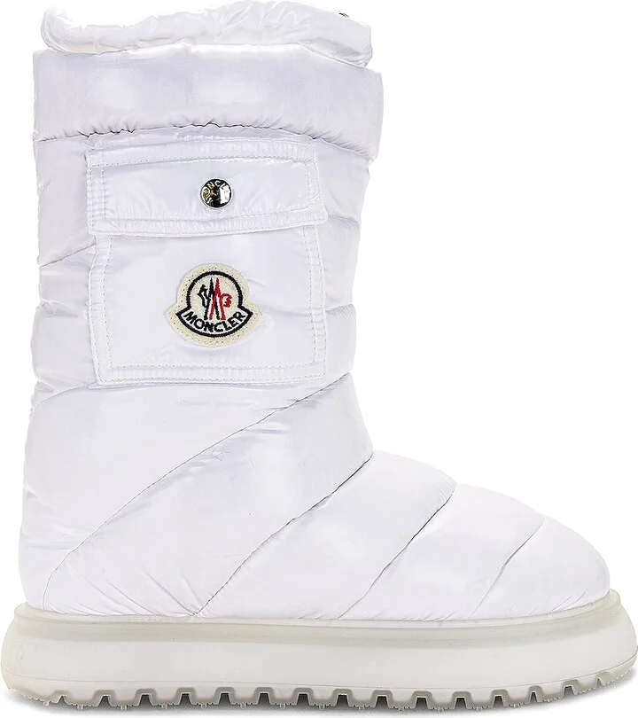 Moncler Gaia Pocket Mid Snow Boot in White