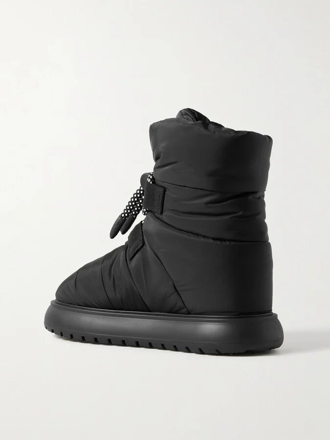 Moncler - Gaia Quilted Shell Ankle Boots - Black - Image 3