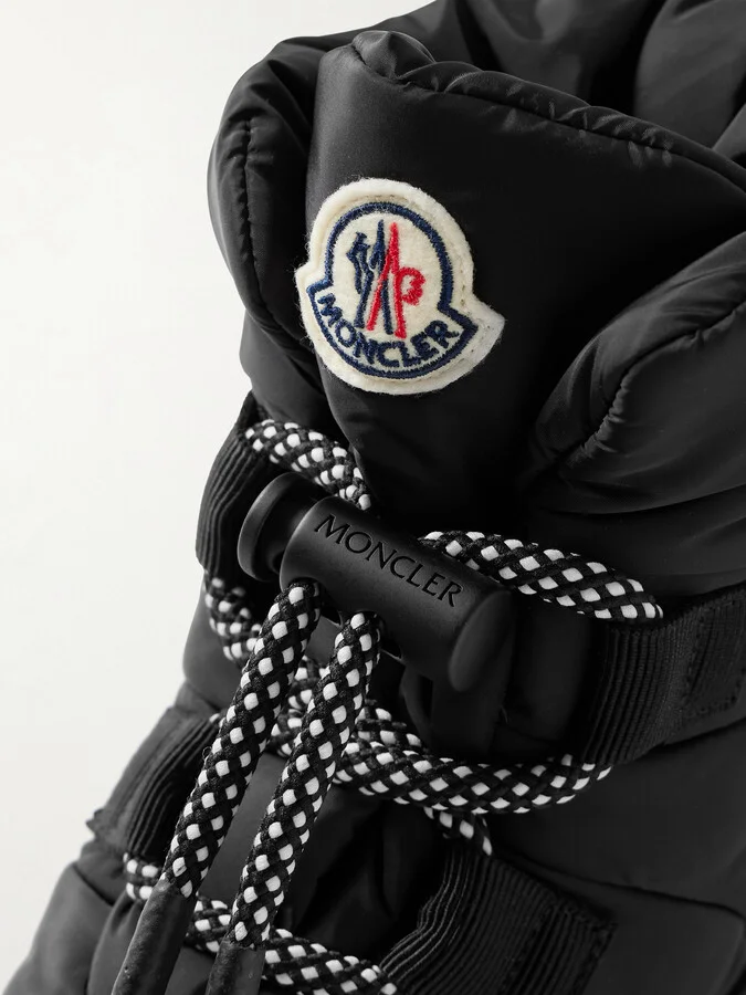 Moncler - Gaia Quilted Shell Ankle Boots - Black - Image 4