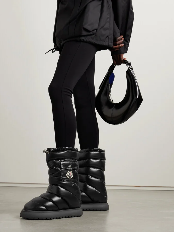 Moncler - Gaia Quilted Shell Boots - Black - Image 2
