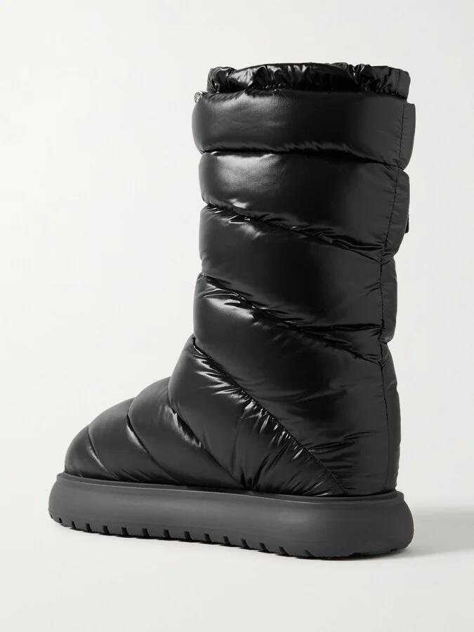 Moncler - Gaia Quilted Shell Boots - Black - Image 3