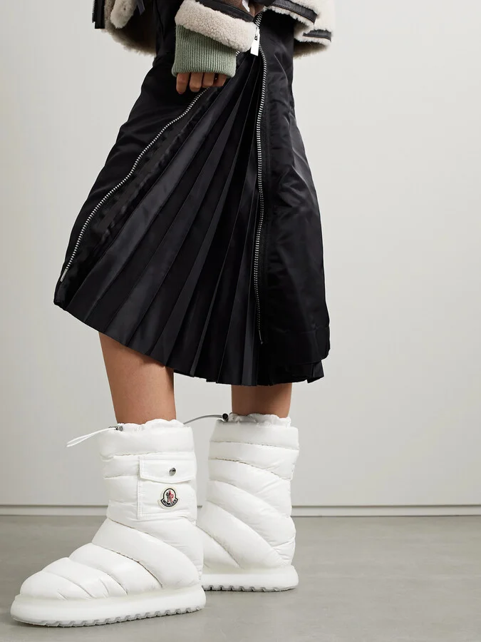 Moncler - Gaia Quilted Shell Boots - White - Image 2