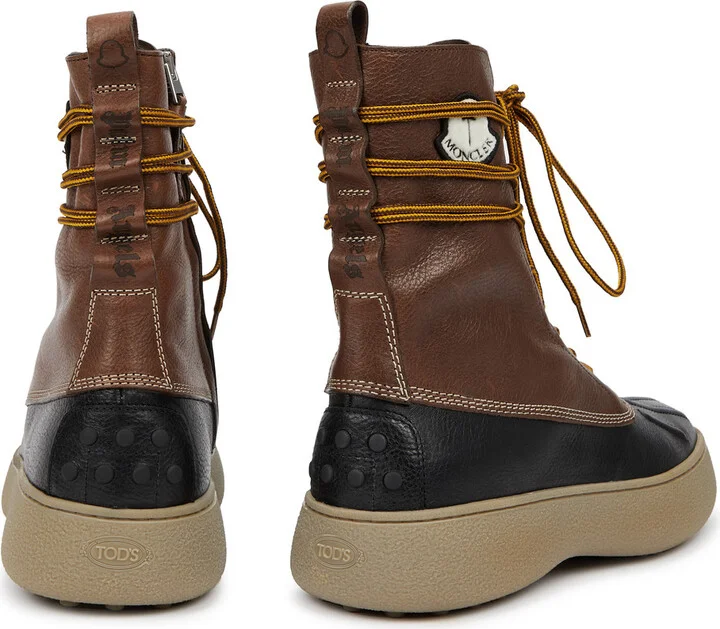 Moncler Genius 8 Moncler Palm Angels X Tod's Leather Ankle Boots - Image 3