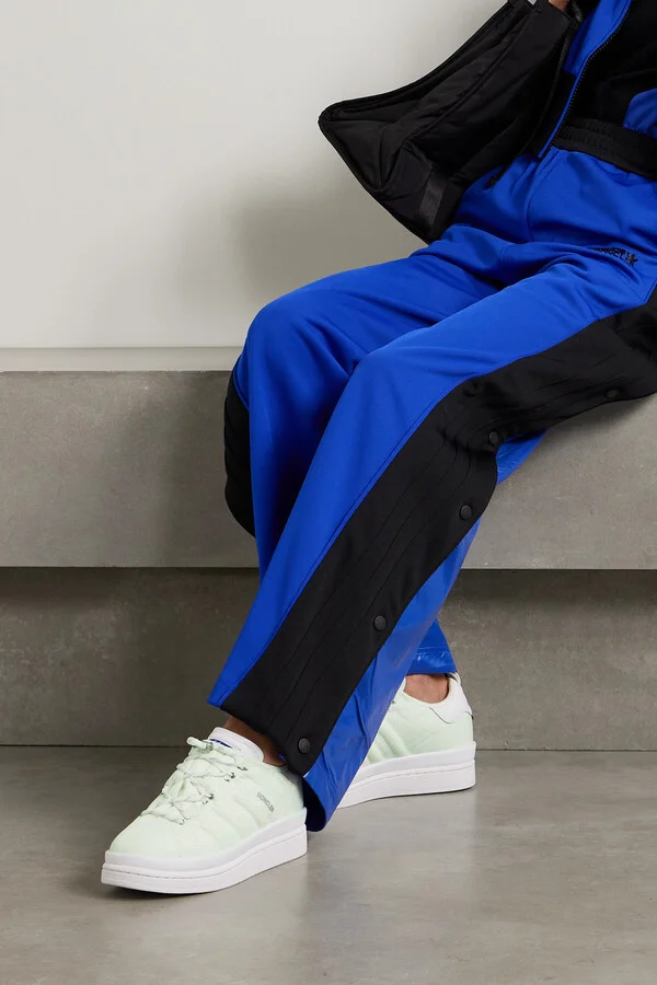 Moncler Genius - + Adidas Originals Campus Leather-trimmed Ripstop Sneakers - White - Image 2