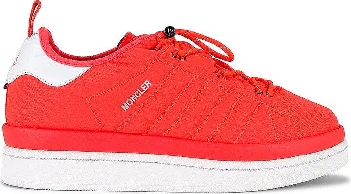 Moncler Genius x Adidas Campus Low Top Sneakers in Red