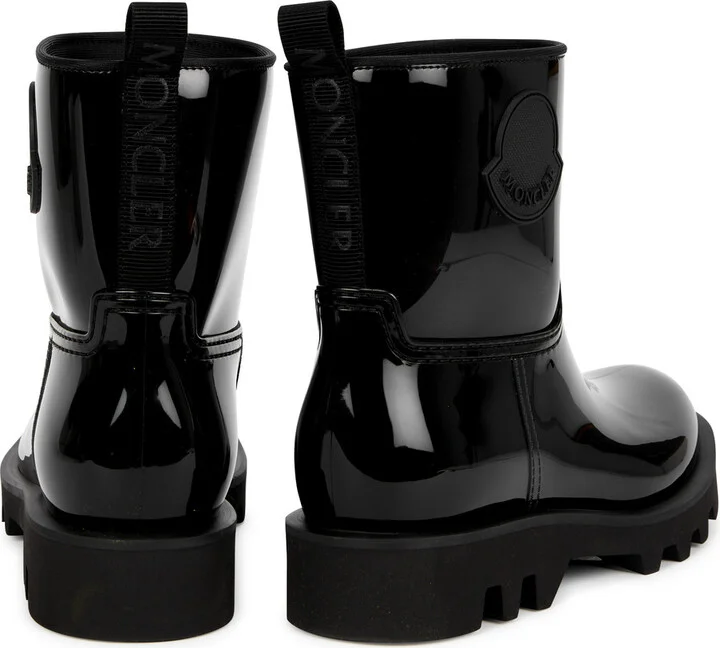 Moncler Ginette Glossed Rubber Ankle Boots - Image 3