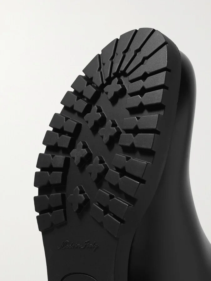 Moncler - Ginette Quilted Nylon And Rubber Rain Boots - Black - Image 4