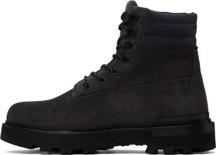 Moncler Gray Peka Boots - Image 3