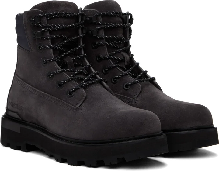 Moncler Gray Peka Boots - Image 4