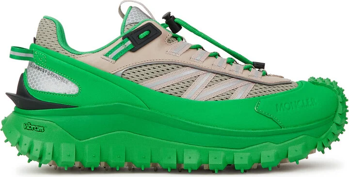Moncler Grenoble Trailgrip Panelled Canvas Sneakers