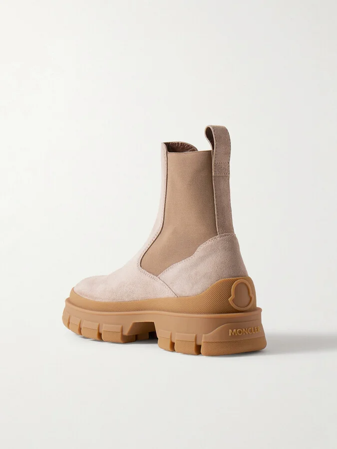 Moncler - Hevea Suede Chelsea Boots - Brown - Image 3
