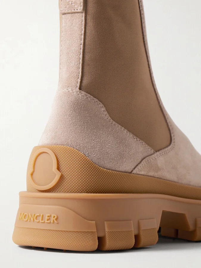 Moncler - Hevea Suede Chelsea Boots - Brown - Image 4