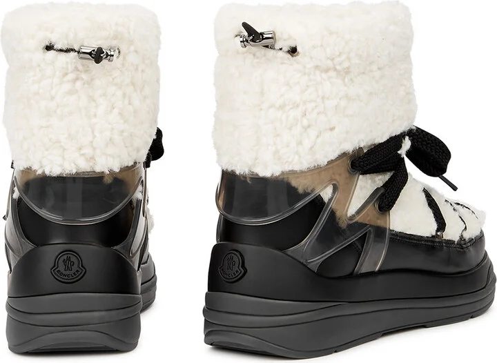 Moncler Insolux Cream Fleece Snow Boots - Image 2