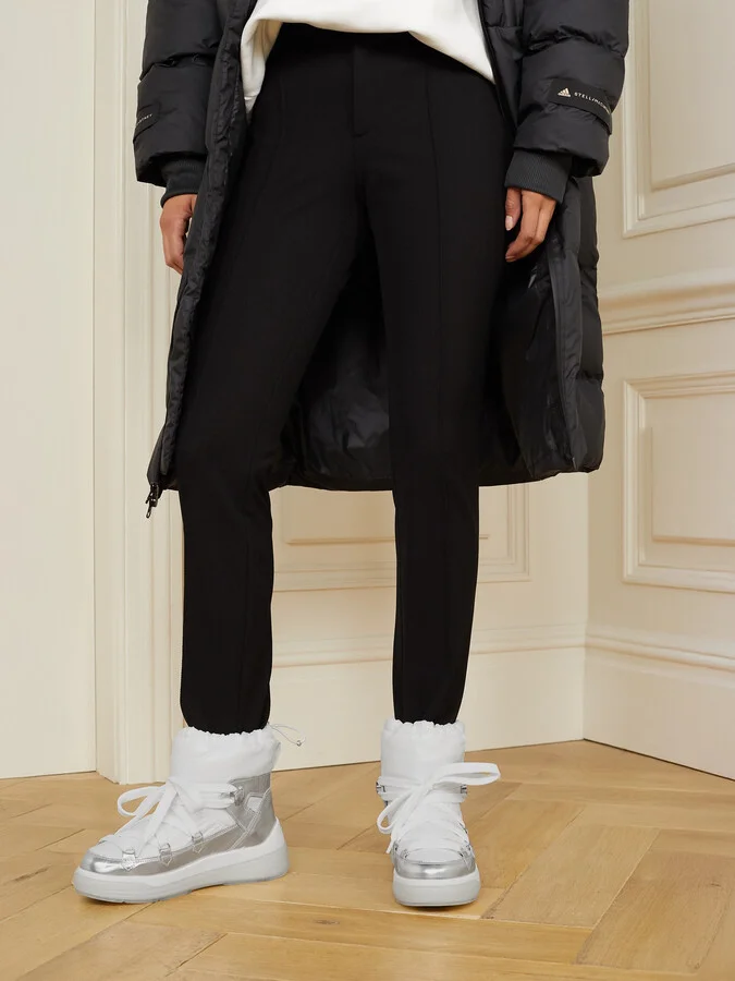Moncler - Insolux Metallic Leather And Padded Shell Ankle Boots - White - Image 2