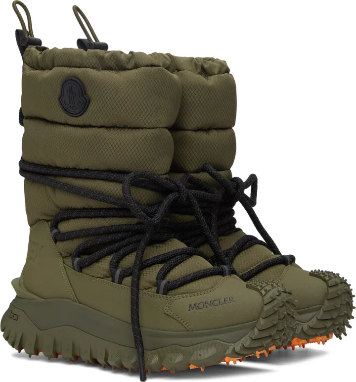 Moncler Khaki Trailgrip Après Boots - Image 4