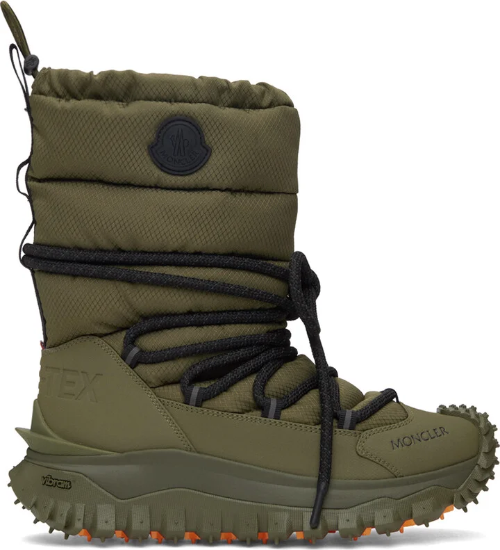 Moncler Khaki Trailgrip Après Boots