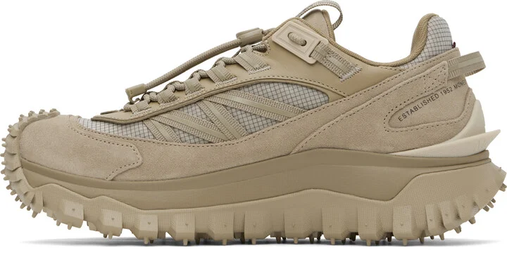 Moncler Khaki Trailgrip Low Top Sneakers - Image 3