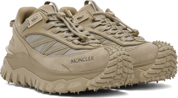 Moncler Khaki Trailgrip Low Top Sneakers - Image 4