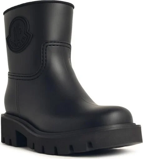 Moncler 'Kickstream' Black Pvc Rain Boots - Image 2