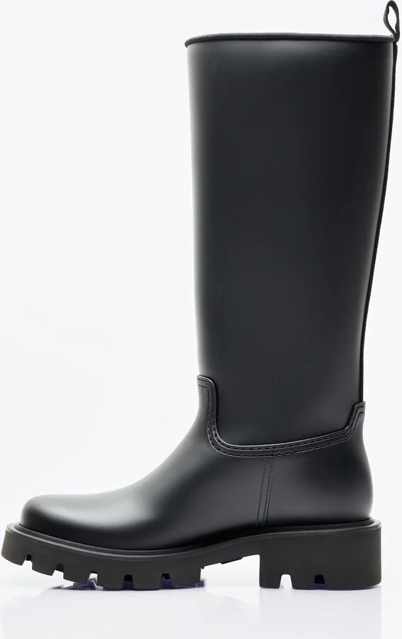 Moncler Kickstream High Rain Boots - Woman Boots Black Eu - 40 - Image 4