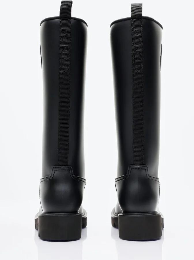 Moncler Kickstream High Rain Boots - Woman Boots Black Eu - 40 - Image 5
