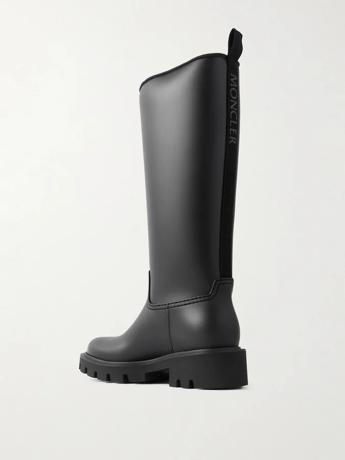Moncler - Kickstream Pvc And Shell Knee Boots - Black - Image 3