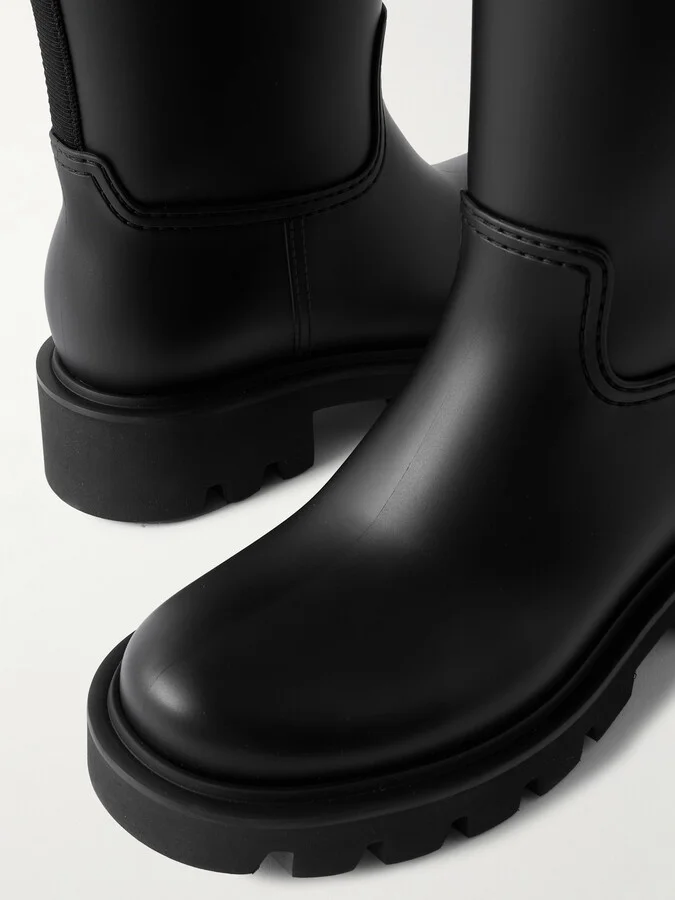 Moncler - Kickstream Pvc And Shell Knee Boots - Black - Image 4