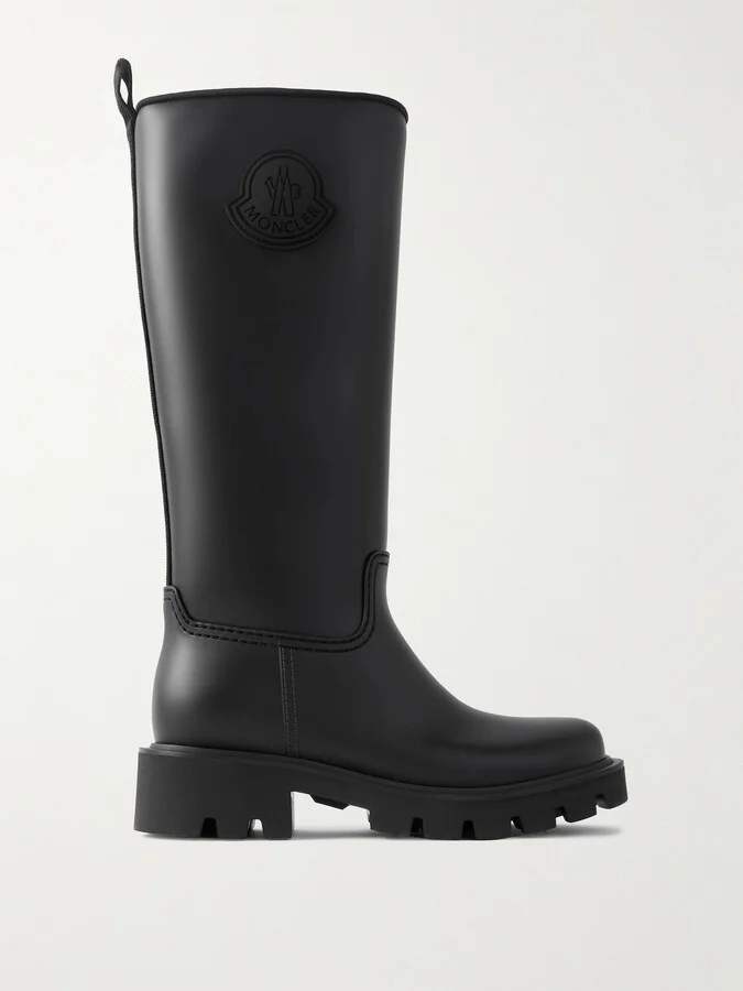 Moncler - Kickstream Pvc And Shell Knee Boots - Black