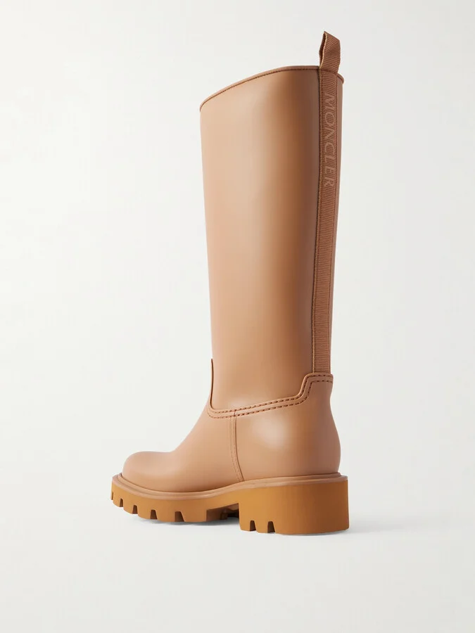 Moncler - Kickstream Pvc And Shell Knee Boots - Brown - Image 3