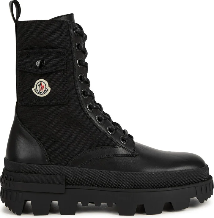 Moncler Konture Leather Ankle Boots